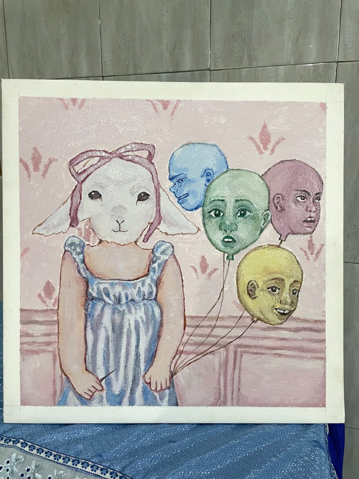 Menyimpan Emosi dalam Kanvas: Karya “Ekspresif” Maria Amelia S Dilelang di Rasanya Lelang Karya