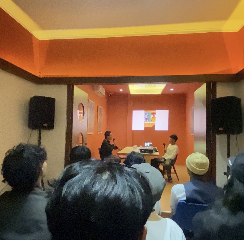 Ilustrator Sepak Bola Azka Alfi Berbagi Proses Kreatif di Talkshow Lingkar Coffee & Idea